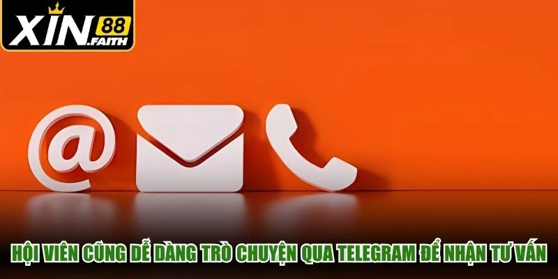 Hội viên cũng dễ dàng trò chuyện qua Telegram để nhận tư vấn