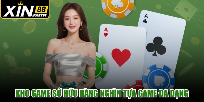 Kho game sở hữu hàng nghìn tựa game đa dạng, nhiều mức cược
